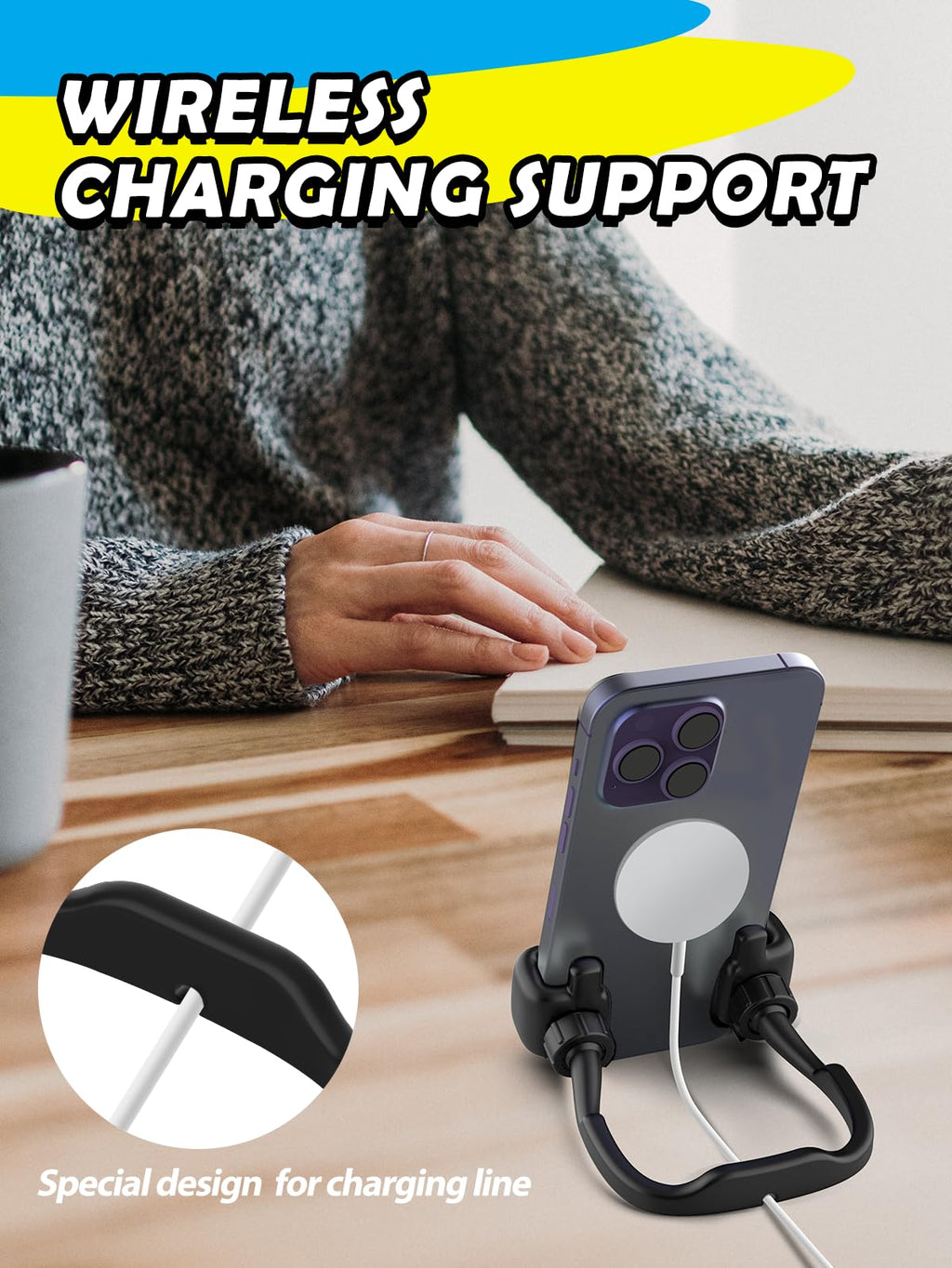 Stocking Stuffers for Adults Teens Boys Girls Mens Gifts for Kids Christmas: Thumbs Up Lazy Phone Stand for iPhone Cell Phone Holder Funny Gifts for Teenage Women Wife Gag Cool Gadgets Stuff Ideas