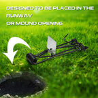 Qualirey 4 Pcs Outdoor Gopher Trap Easy Set Mole Trap Weather Resistant Gopher Killer Vole Trap for Lawn Garden Farm (Black)