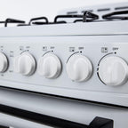 Avanti Gas Range Oven, Compact Freestanding Design, 4 Sealed Burners with Electronic Ignition, 2.1 Cu.Ft. Capacity Features Framed Glass Door Storage Drawer Broiler and Accessories, 20-Inch, White