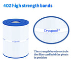 Cryspool® pwk65 Compatible with Watkins 31114, Hot Spot spa Filter, C-8465, FC-3960, 71827, 71828, Watkins 65 sq.ft hot tub Filter, 2 Pack