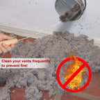 2 Pieces Dryer Vent Cleaner Kit and Flexible Dryer Lint Brush Vacuum Hose Attachment Power Lint Remover Refrigerator Coil Brush