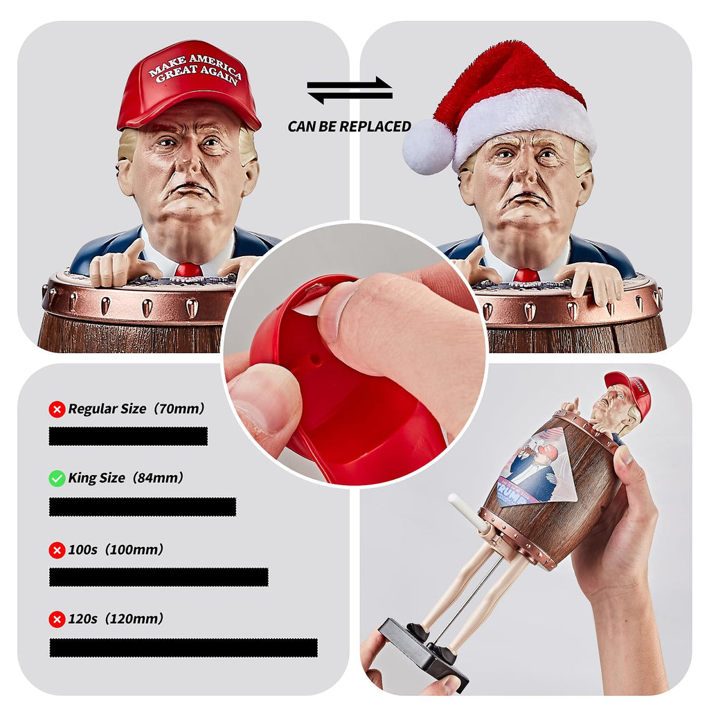 PEYIDA Donald Trump Collectibles - Funny Cigarette Dispenser for Christmas Party, Home Decor - Gag Gift for Trump Fans