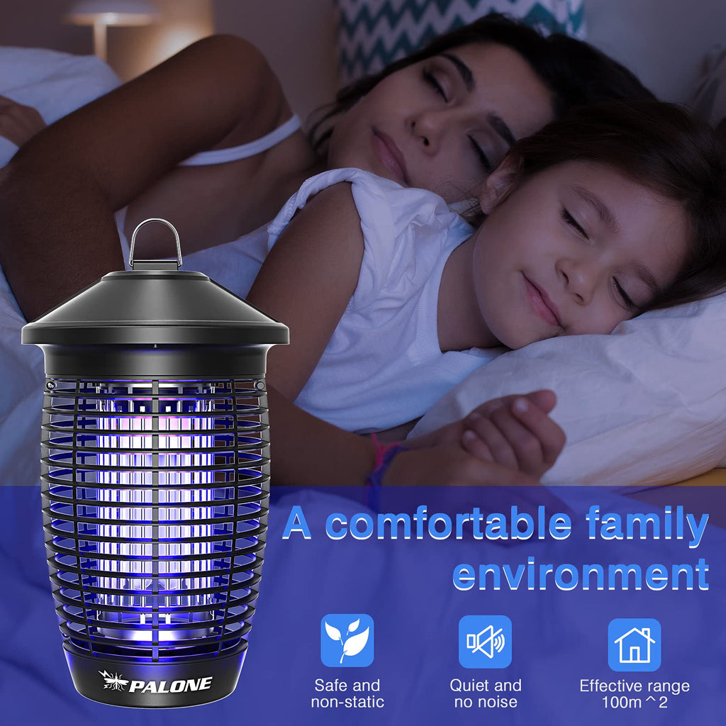 PALONE Electric Bug Zapper for Outdoor/Indoor, 4500V 20W Mosquito Indoor, Waterproof Mosquitos Killer Outdoor, Fly Home Garden Back Yard Patio