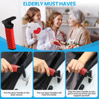 CAidRE Car Door Handle for Elderly, Car Handle Assist Support Handle, Portable Elderly Assistance Mobility Aids for Getting Out of Car, Auto Grab Cane for Seniors and Handicapped, Red