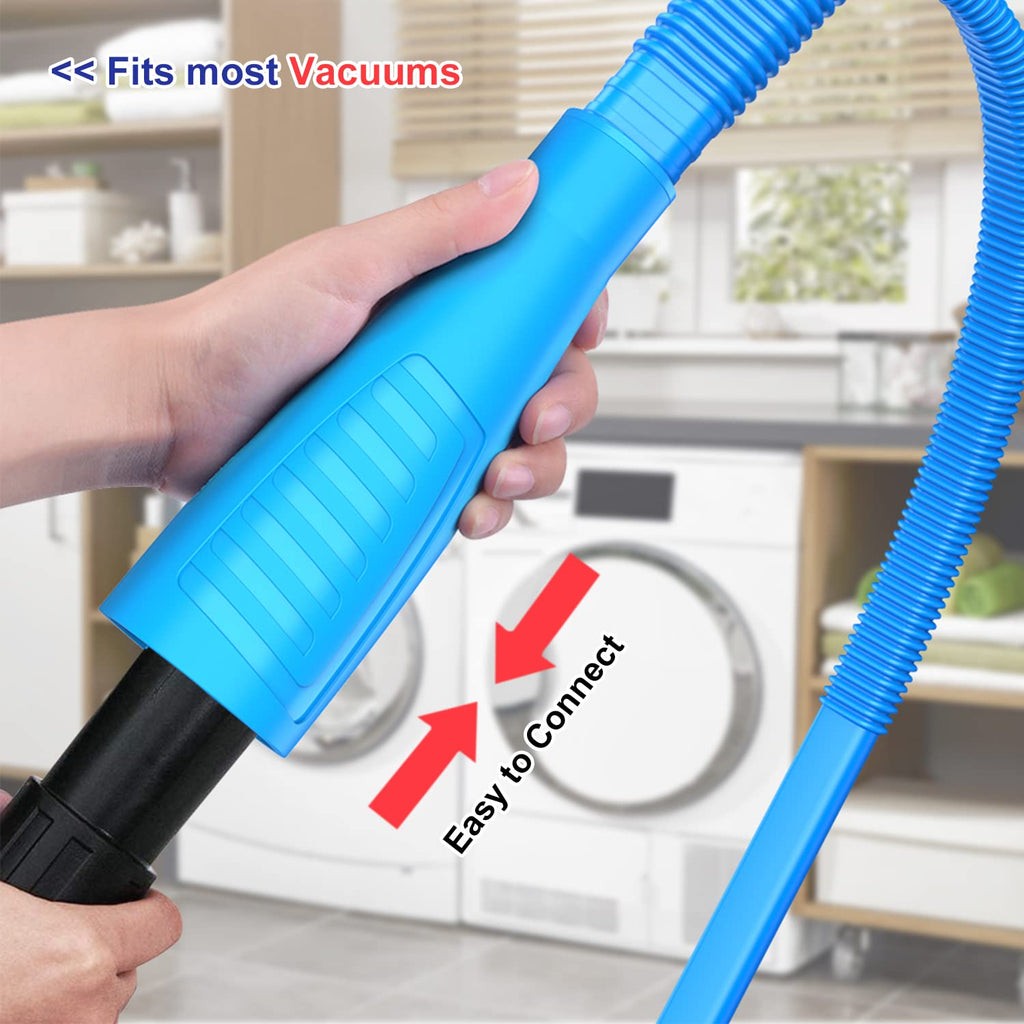 2 Pieces Dryer Vent Cleaner Kit and Flexible Dryer Lint Brush Vacuum Hose Attachment Power Lint Remover Refrigerator Coil Brush