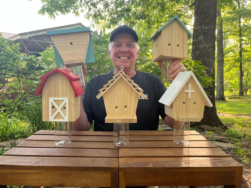 GAW Nature Wood Church Style Carpenter Bee Traps for Outdoors, 1 Pack Best Wooden Bee Trap for Outside