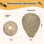 4 Pack Wasp Nest Hanging Fake Wasp Nest Paper Material Hornet Nest for Wasps