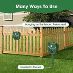 Solar Animal Repeller Outdoor 5 Modes Ultrasonic Animal Repeller with Motion Sensor and Flashing Light