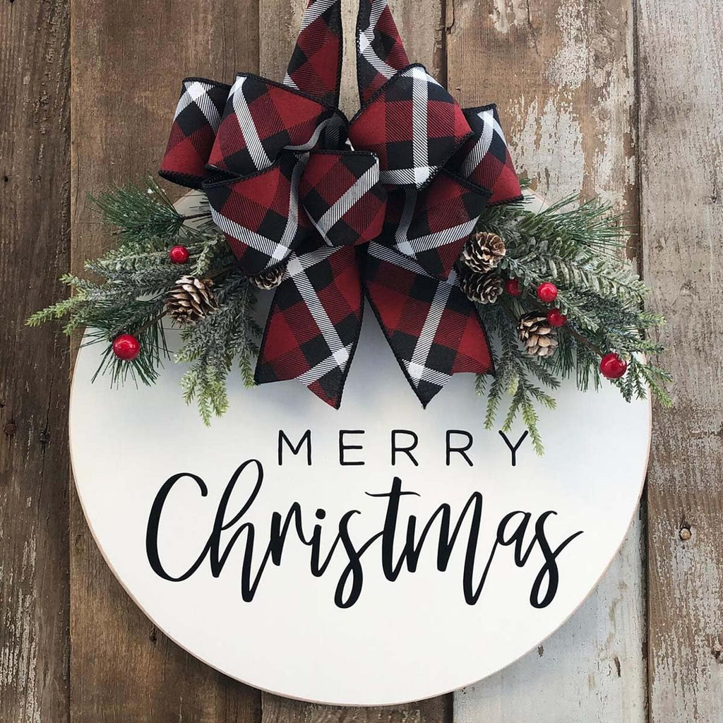 Christmas Stencils for Painting on Wood 12” Christmas Stencil Xmas Holiday Stencil Round Believe Snowman Templates for Porch Door Decor