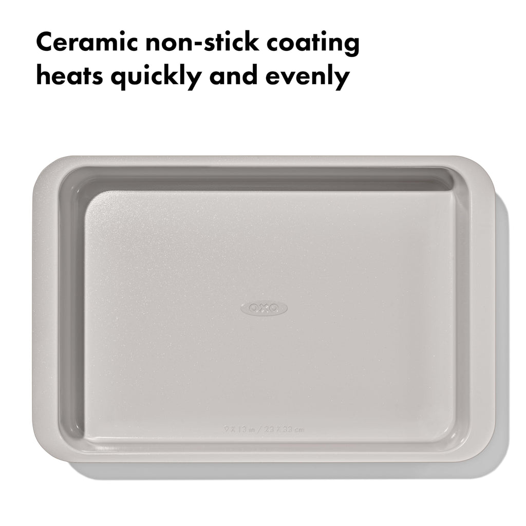 OXO Good Grips Non-Stick Pro Ceramic Coated Metal Bakeware 9” x 13” Cake Pan – Storm Blue