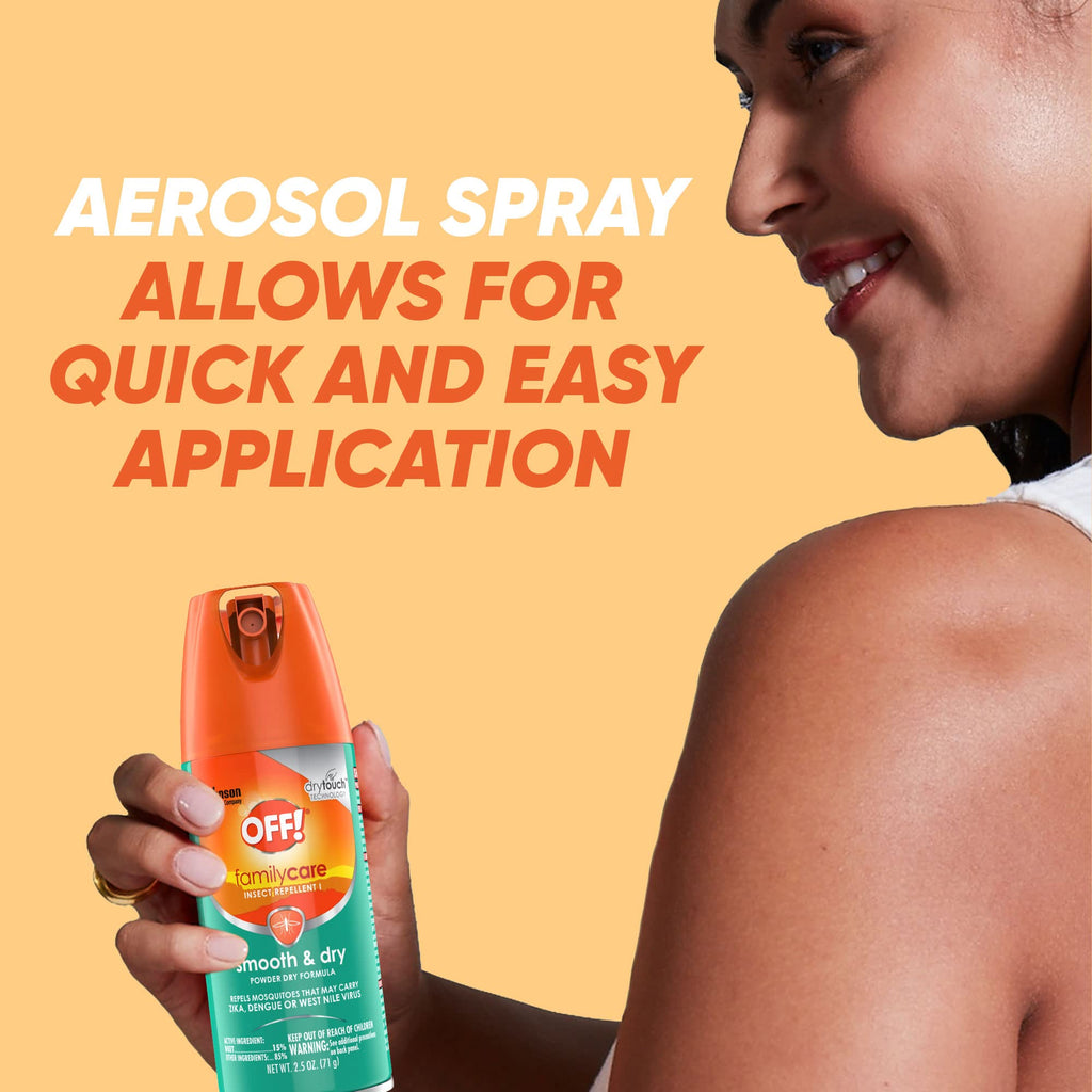 OFF! Family Care Insect & Mosquito Repellent I, Smooth & Dry Bug Spray for the Beach, Backyard, Picnics and More, 2.5 oz. (Pack of 12)