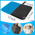 masteymoh Small Foldable Seat Cushion 1 Inch Thick, Portable Gel Seat Cushion for Pressure Relief, Light Portable seat Cushion for Travel seat Cushion, Foldable for Easier Storage