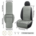 surpassme Comfortable Car Seat Covers Universal Front Seat Covers for Car Accessories, Padded Car Interior Covers for Automotive, SUV, Truck, and Van(Grey)