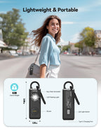 TECKNET Rechargeable Personal Safety Alarm for Women, 130dB Self Defense Keychain Alarm with SOS Strobe Light, Low Battery Notice, Personal Alarm Loud Siren Safety Keychain for Girls Kids Elderly