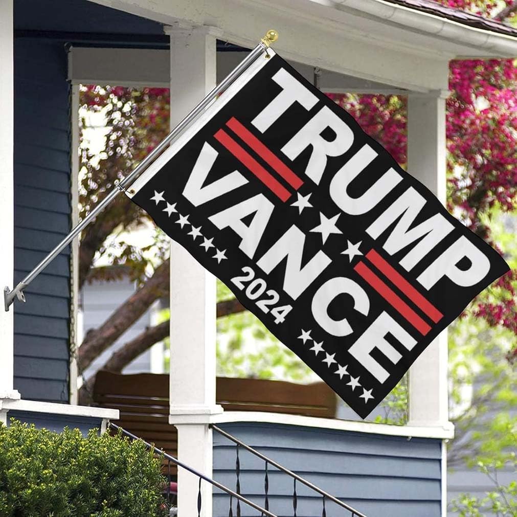 Trump Vance 2024 Flag 3x5 Donald Trump J.D. Vance 2024 America President Flags Made in USA Outdoor Double Sided 3 Ply Heavy Duty Banner with 2 Brass Grommets UV protection Fade Resistant for Indoor Outdoor Decor Gift