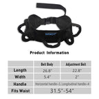 Gait Belt with Padded Handle, Seat Belt for Wheel Chair,Transfer Belts Gait Belts for Seniors and Unsteady Person,One-click Quick Release Locking Buckle,(31.5" -54")