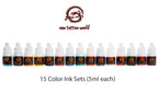 ONE TATTOO WORLD Premium Tattoo Ink Set With 15 Color 5ml Each | OTW-D015
