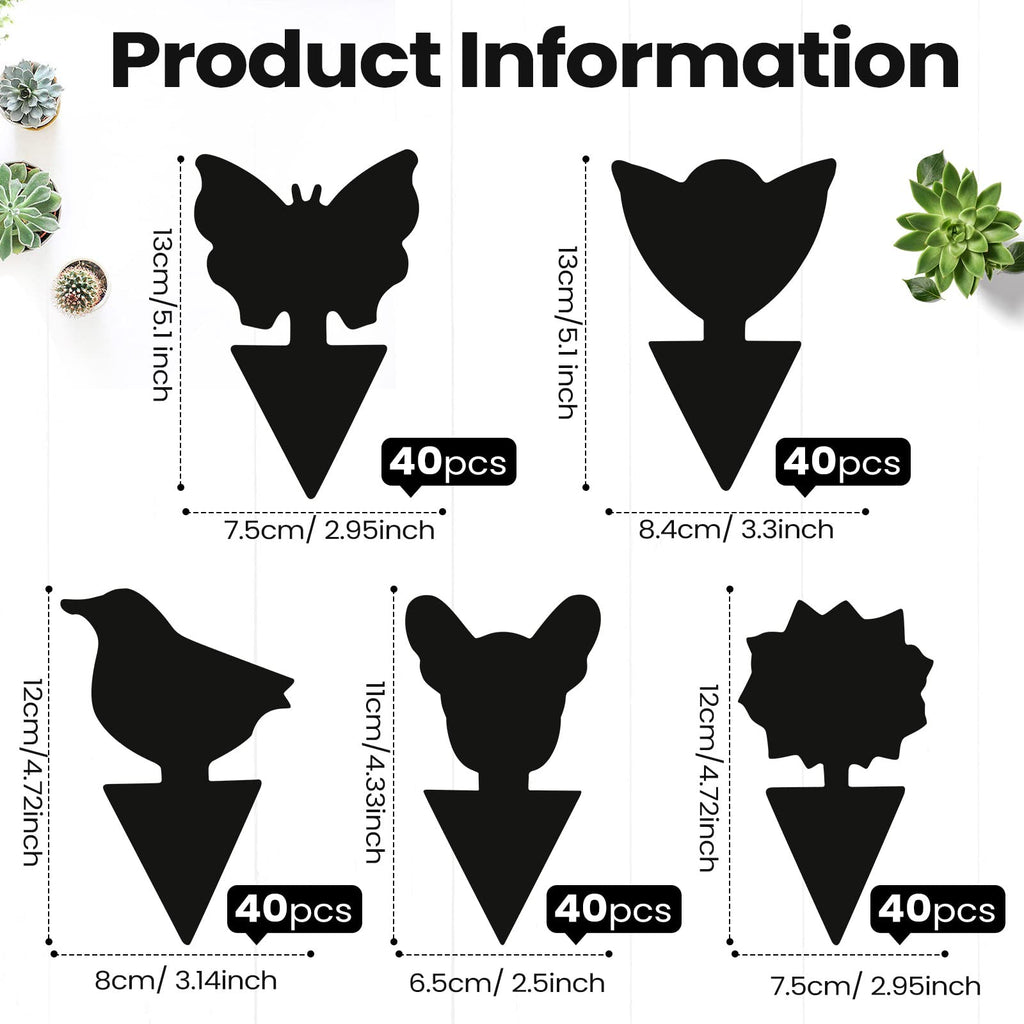 200 Sheets Fruit Fly Traps Sticky Traps for Fruit Fly Gnat Trap for House Indoors Sticky Traps Catcher for Gnats Fungus Gnats Mosquito Catcher Traps for Kitchen Outdoor Plants (Black)