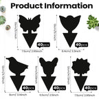 200 Sheets Fruit Fly Traps Sticky Traps for Fruit Fly Gnat Trap for House Indoors Sticky Traps Catcher for Gnats Fungus Gnats Mosquito Catcher Traps for Kitchen Outdoor Plants (Black)
