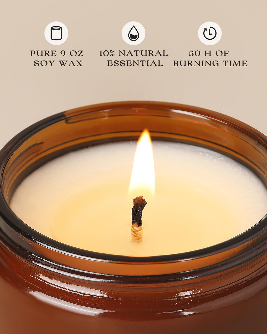 AOOVOO Macchiato Coffee Candle - Soy Wax Candles, Candles for Home Scented, Aromatherapy Candle, Candle for Women, 9 OZ