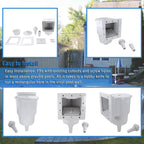 Kefly Above Ground Pools Skimmer with Accessories, Thru-Wall Skim Compatible with All Standard Pool Wall Cutouts