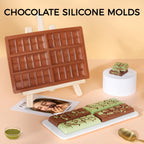 Chocolate Molds - Non-Stick Chocolate Mold, Food Grade Silicone Chocolate Bar Mold for Baking, Candy, Chocolate Snacks,DIY Homemade - Set of 4