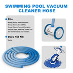 Poolvio Pool Vacuum Hose 26 Feet (8 x 40 Inch), 1.5 Inch Cuffs, Compatible with Most Inground Automatic Cleaners