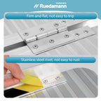 Ruedamann 35.8" L×28.1" W Threshold Ramp,3ft Wheelchair Ramps,Using Height 6",600lbs Capacity for Home,Steps,Stairs,Handicaps,Doorways,Aluminum Folding Ramps for Wheelchairs