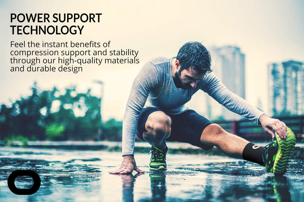 Ankle Brace Compression Sleeve for Men & Women (1 Pair) - Best Ankle Support Foot Braces for Pain Relief, Injury Recovery, Swelling, Sprain, Achilles Tendon Support, Plantar Fasciitis Socks