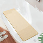 Joyhalo Shower Mats for Showers Anti Slip for Elderly, 47'' x 16'' Non Slip Bath Mat for Inside Shower, Bath Tub Mats for Bathroom Non Slip for Shower, PVC Loofah Bathroom Mats, Beige