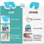 Bisiesa Orthopedic Gel Foam Seat Cushion for Sciatica & Butt Pain Relief - Donut Design Pillow for Office Chair, Car, Long Driving Sitting Support After Use
