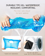 Anzeng Gel Seat Cushion for Long Sitting & Hip Pain Relief (Large Size) - Cooling 3D Cushions for Office Chair, Car, Wheelchair, Breathable & Non-Slip Cover with Pressure Relief Technology
