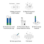 Grout Pen White Tile Grout Paint: Waterproof Grout Paint Pen, Whitener and Grout Sealer Marker for Cleaner Looking Grout Lines - White, Narrow 5mm Tip (7mL) - 3 Pack