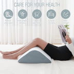 Ziiyllean Wedge Pillow for Knee Bed Wedge Pillow for Sleeping, Wedge Pillows for After Surgery Leg Pillow for Sciatica Back Knee Hip Ankles Back Pain Relief