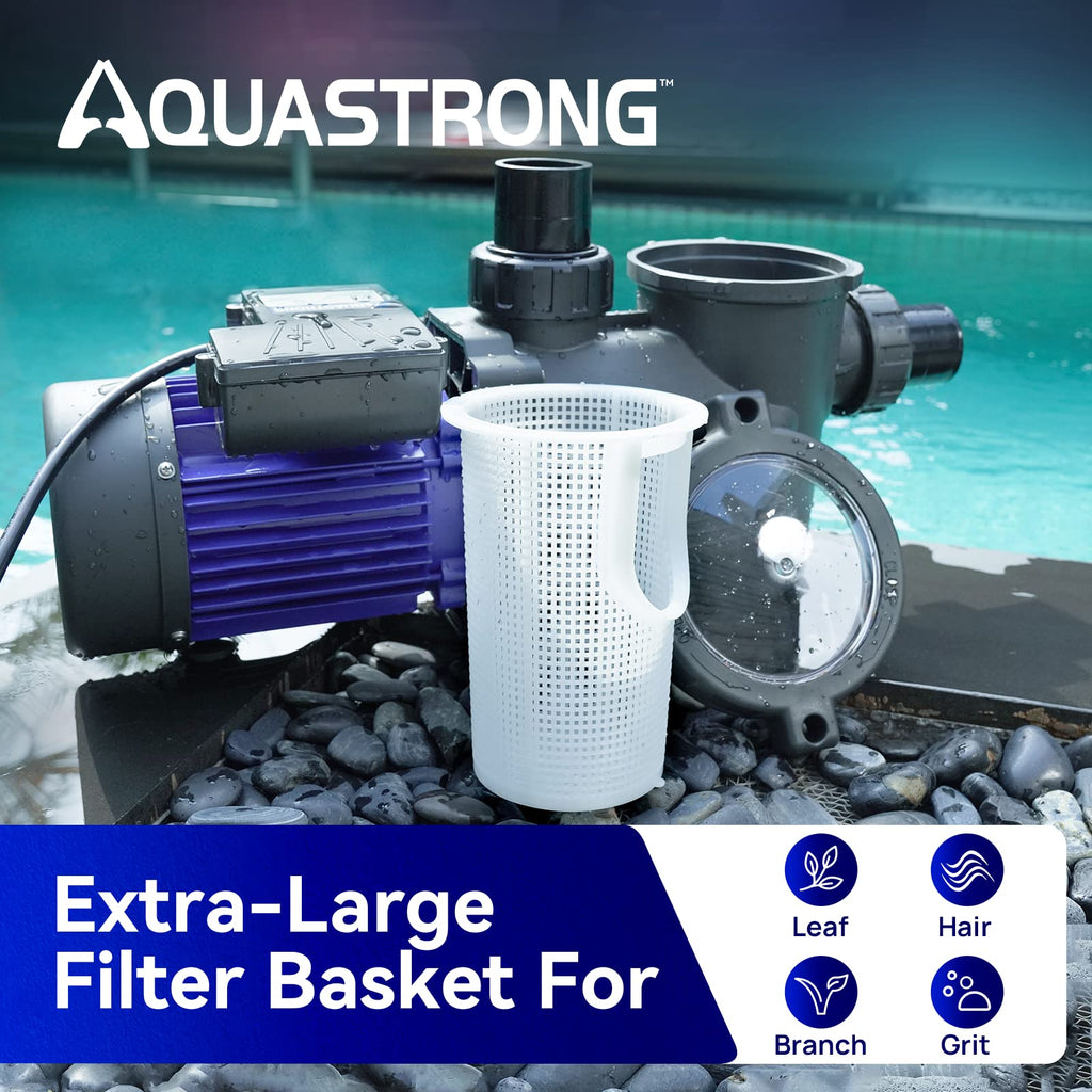 Aquastrong In/Above Ground Pool Pump High Flow Self Primming Swimming Pool Pump,Light Blue