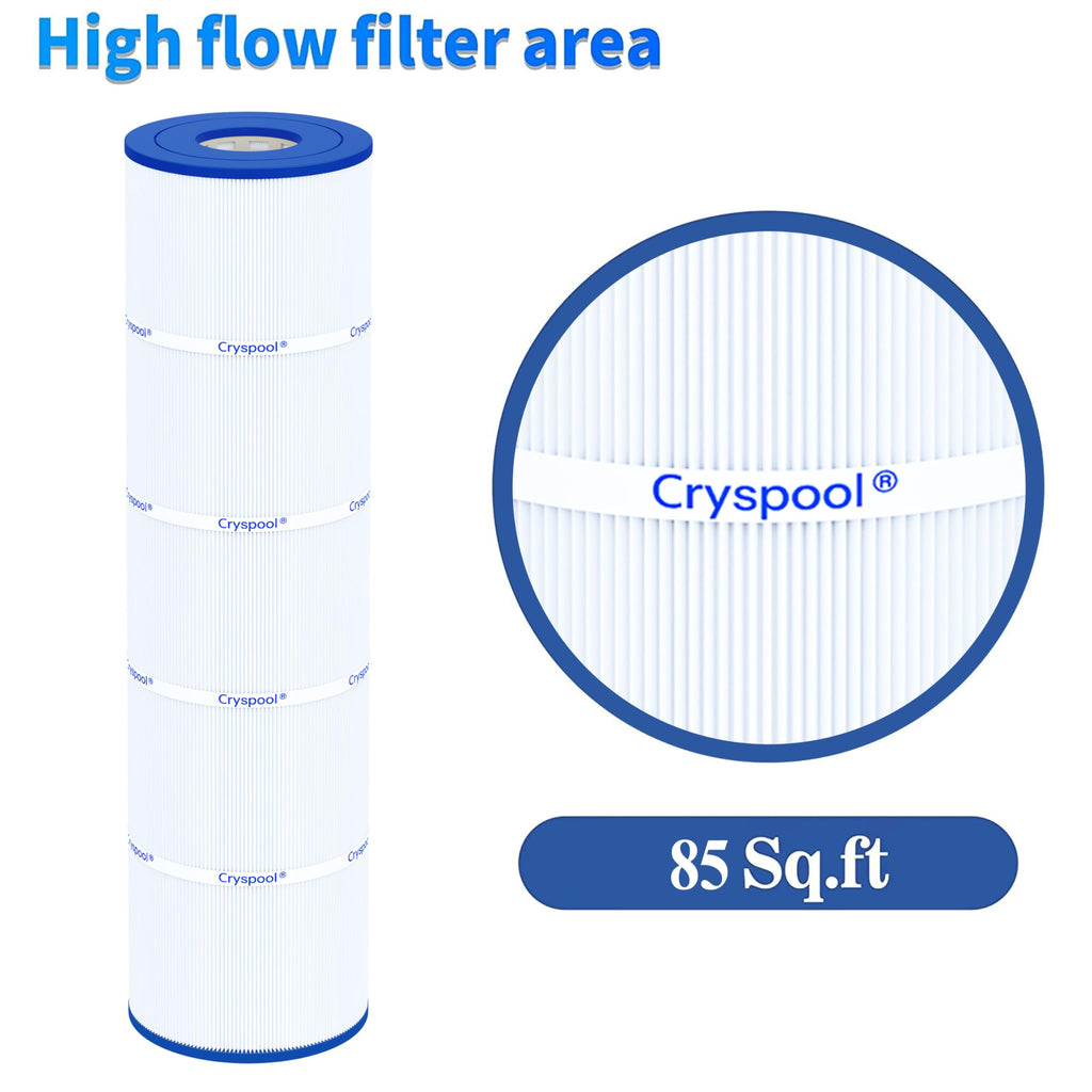 Cryspool® 07079 Filter Compatible with Jandy CL340, CV340, PJAN85, R0554500, C-7459, FC-0800, A0557900, 4×85 Sq. Ft Pool Filter Cartridge, 4 Pack