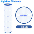 Cryspool® 07079 Filter Compatible with Jandy CL340, CV340, PJAN85, R0554500, C-7459, FC-0800, A0557900, 4×85 Sq. Ft Pool Filter Cartridge, 4 Pack