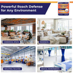 Roach Gel Bait Indoor and Outdoor: Cockroach Killer Repellents for German Cockroaches, Small Roaches – Cockroach Deterrent for Homes and Kitchens – Pet Safe Roach Control 4-Tubes