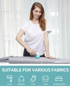 BEAUTURAL Fabric Shaver and Lint Remover, Sweater Defuzzer with 2-Speeds, 2 Replaceable Stainless Steel Blades, Battery Operated, Remove Clothes Fuzz, Lint Balls, Pills, Bobbles