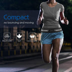 Sports Running Belt,Outdoor Dual Pouch Sweatproof Reflective Slim Waist Pack,Fitness Workout Belt Fanny Pack Compatible with iPhone 11/11 Pro Max/X/Xr/Xs Max/8/7, Galaxy Note 10/10 Plus, S20/S10