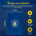 Laughalot Talking Trump Pop Up 3D Birthday card with Donald Trump Real Voice with Light & Sound Says Happy Birthday to Make Your Birthday Great – Donald Trump Interactive Card Gift for Men and Women