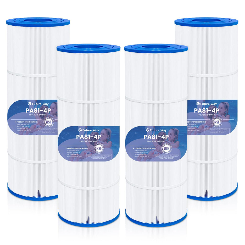 Future Way 4-Pack C3030 Pool Filter Cartridges Replacement for Hayward Swim Clear C580E, C3030, C3025, C3020, Replace Pleatco PA81, Hayward CX580XRE, 325 sq.ft