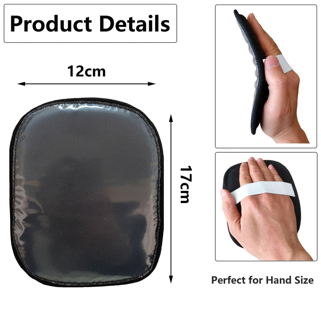 2PCS Laydown 360 Waves Training Pad,Helps Train Your Hair To Laydown to your desired wave Pattern,Wave brush for men(Black（2pcs）)