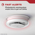 Kidde Hardwired Smoke Detector, AA Battery Backup, Interconnectable, LED Warning Light Indicators