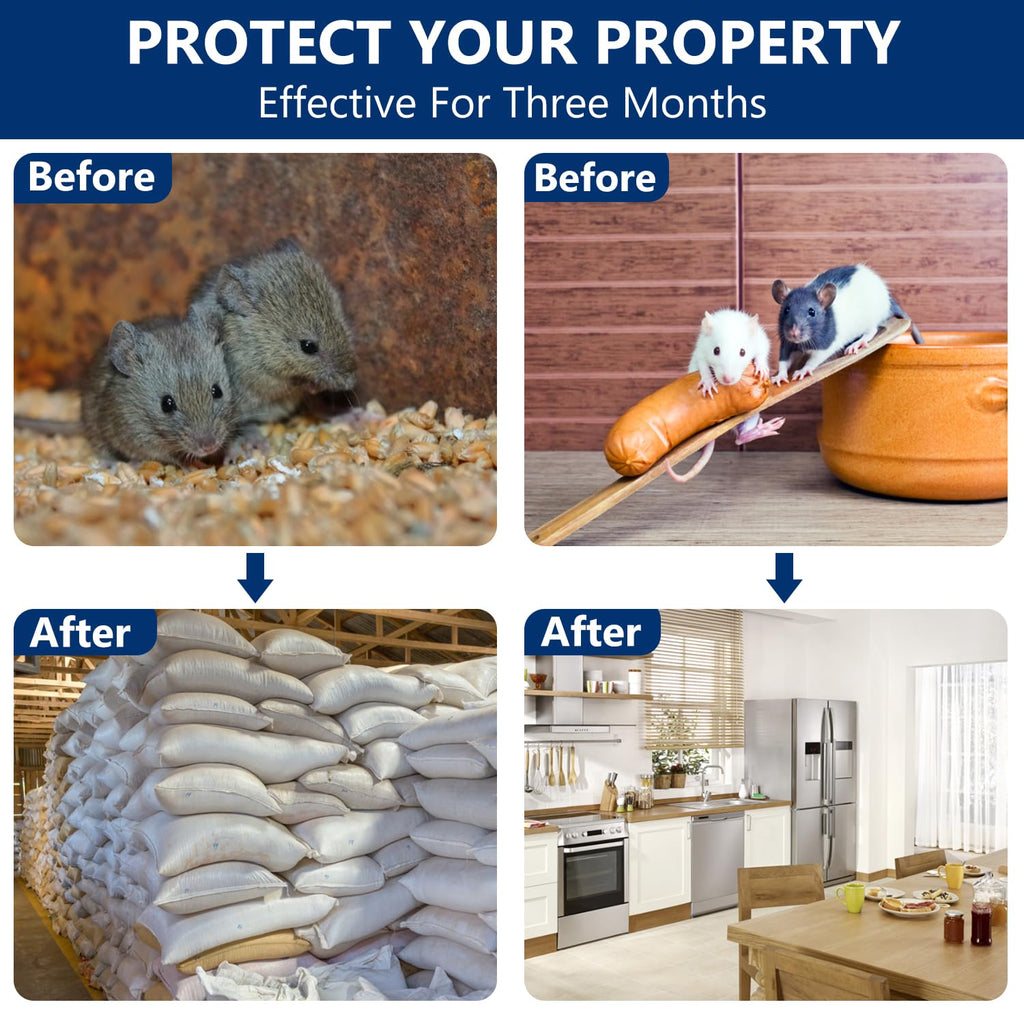Rodent Repellent, Moth Balls for Rodent, Mice Repellent, Mouse Repellents, Peppermint Oil to Repel Mice and Rats, Mice Repellent for House/Car/RV, Outdoor/Indoor Rat Deterrent,Mice Away 8 Pack