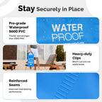 Goovilla Pool Ladder Weights Universal | 2 Pack 10L 500D PVC Waterproof Tear-Resistance Sand Bags for Above Ground Pools Steps | Easy to Fill and Seal with Strong Handle and 2 Straps (Sky Blue)