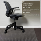 Azadx Heavy Duty Office Chair Mat for Carpet - 32" x 55" Hard Material Slip Resistant Protector for Home Office Easy Glide Desk Floor Mat