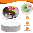 40 PCS Cake Boards 6 inch Round Cake Cardboard Rounds White Cake Board, Cake Circles Round Base Food-Grade Cardboard Cake Plate for Cakes Christmas Bread Desserts (Thin and Strong)