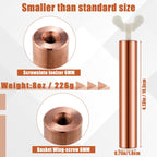 Kittmip Solar Copper Anode Copper Replacement L=4.13" D=0.71" for Solar Pool Ionizer Chlorine Cost Save for Reduce Irritations Cleans and Clears Your Pool (2)