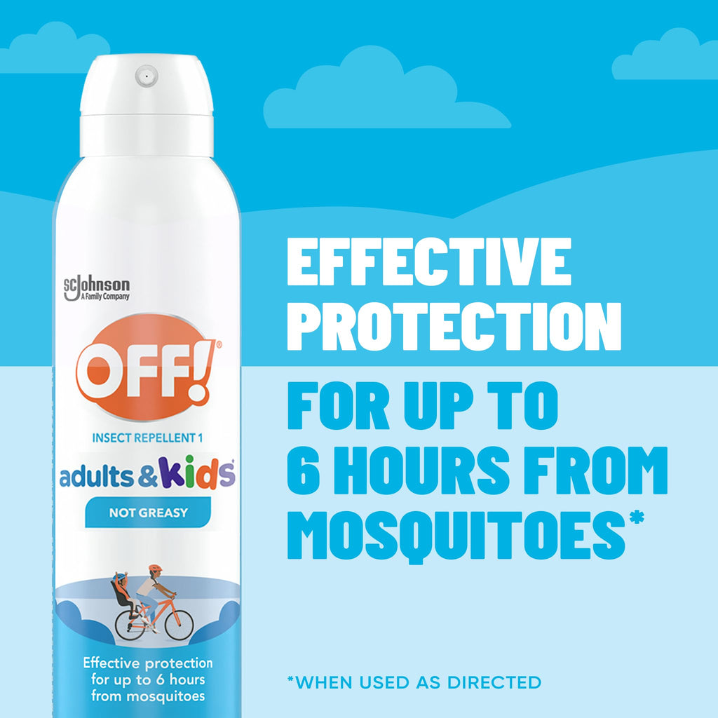 Off! Insect Repellent Aerosol for Adults & Kids, Fragrance-Free Picaridin Bug Spray for Everyday DEET-Free Protection from Mosquitoes and Ticks, 5 oz, (Pack of 2)